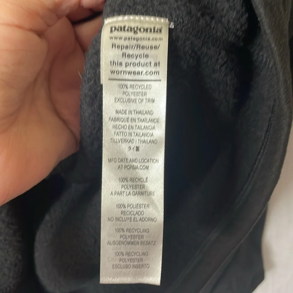 Patagonia better sweater Black Quarter-Zip Pullover.